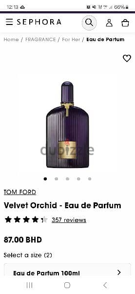 Tom ford velvet orchid perfume 100ml 5