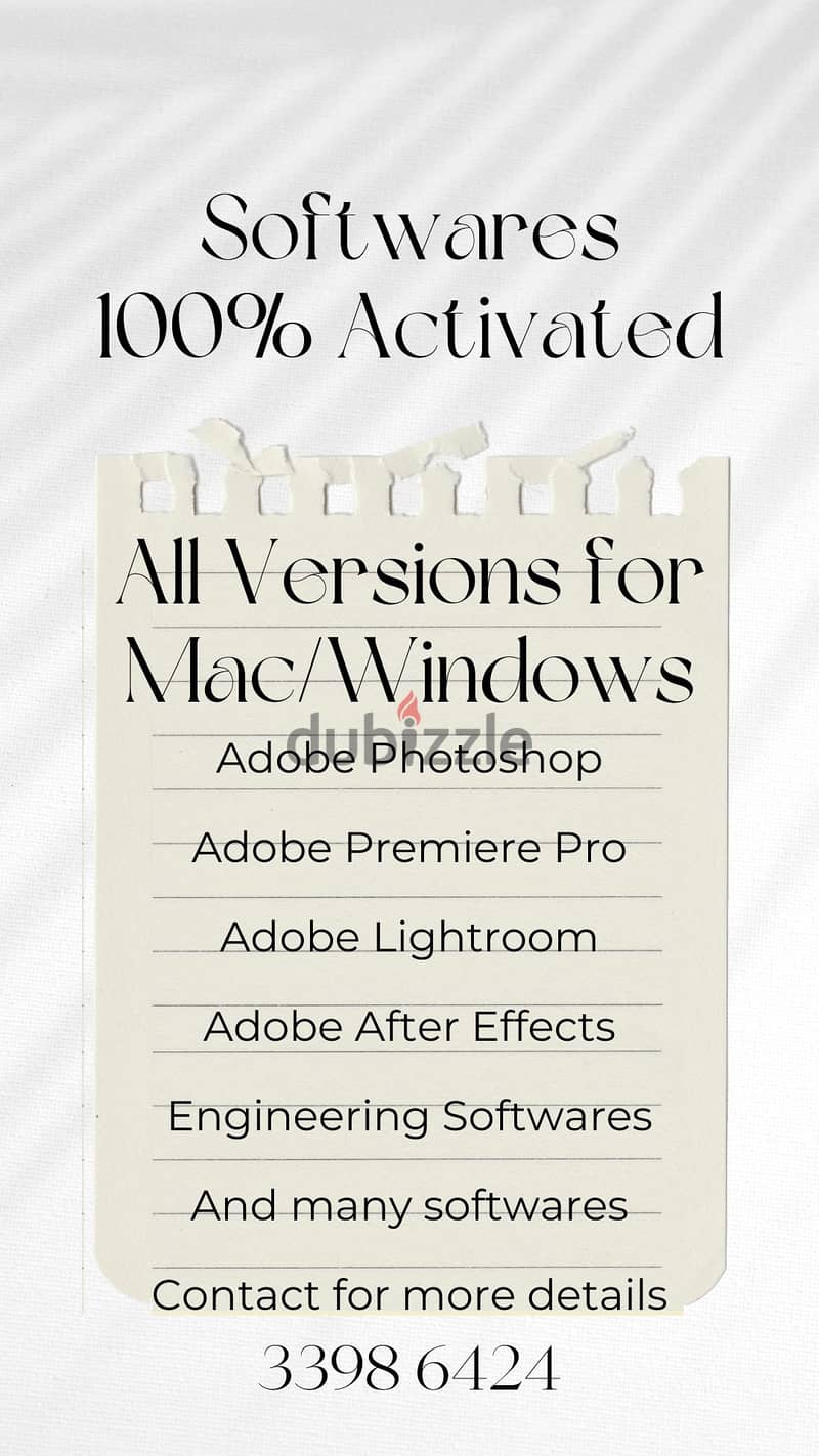 100% Activated Softwares for Mac/Windows 0