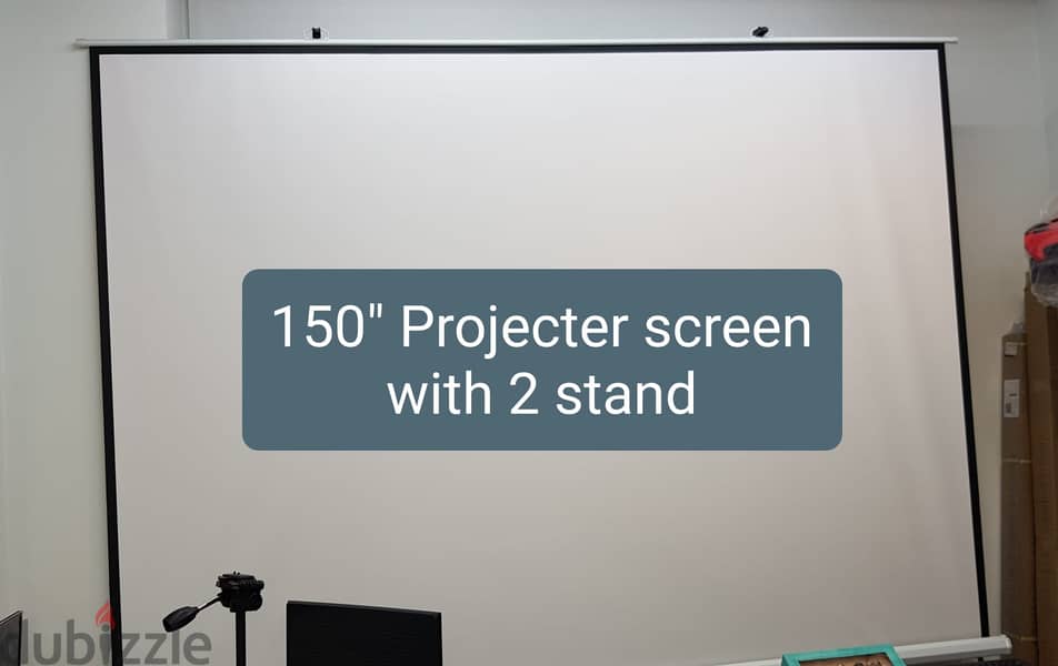 New Box Pack Projector Screen 60",100",120",150" Tripod Stand/Wall Mou 9
