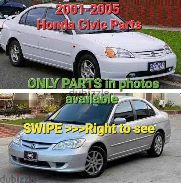 2001-2005 Honda Civic parts only 0
