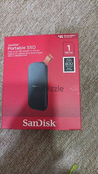 SanDisk Portable SSD 1TB USB 3.2 Gen 2, USB-C SDSSDE30-1T00-G26 1