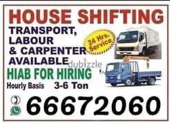House Moving packing carpenter labours Transport Available