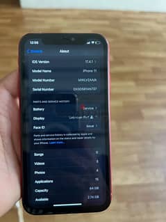 iPhone 11 64 gb only phone  display changeFace ID not working