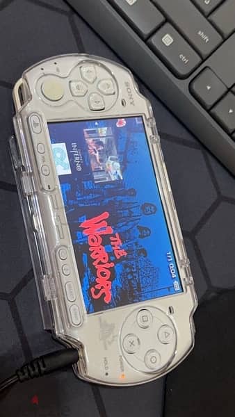 psp 3000 limited edition. battery new usb charger :  64gb hacked 0