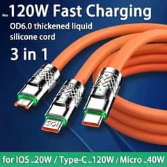 3 in 1 120W 6A Fast Charging