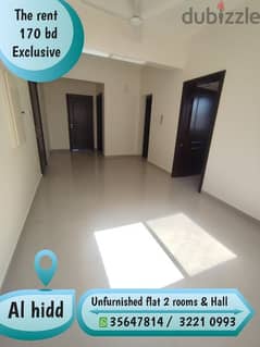 flat for rent @Hidd 2 rooms 170 bd exclusive unlimited 35647813