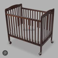 Juniors baby cot with mattress and bumper for immediate sale 0