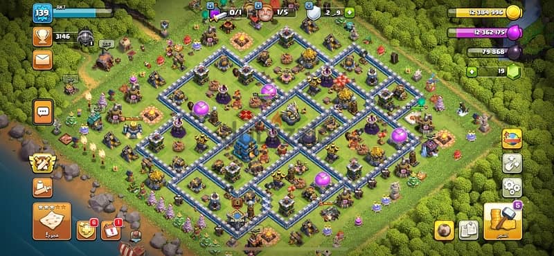clash of clans account for sell hall 12 max للبيع قريه بيت ١٢ ماكس 3