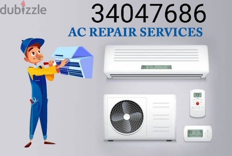 ac service and repair all over bahrain 34047686 0
