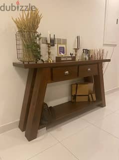 solid wood console