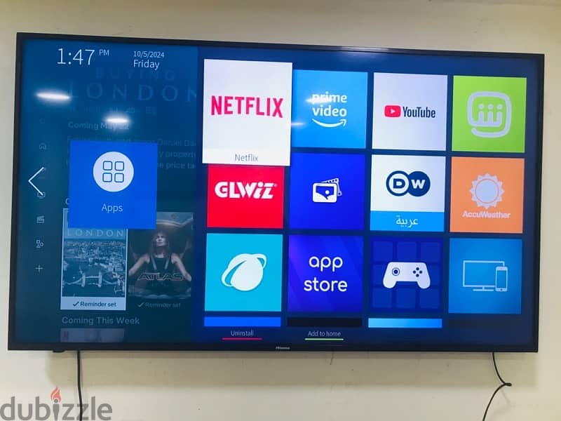 55”inch 4K UHD Smart TV Hisense 0