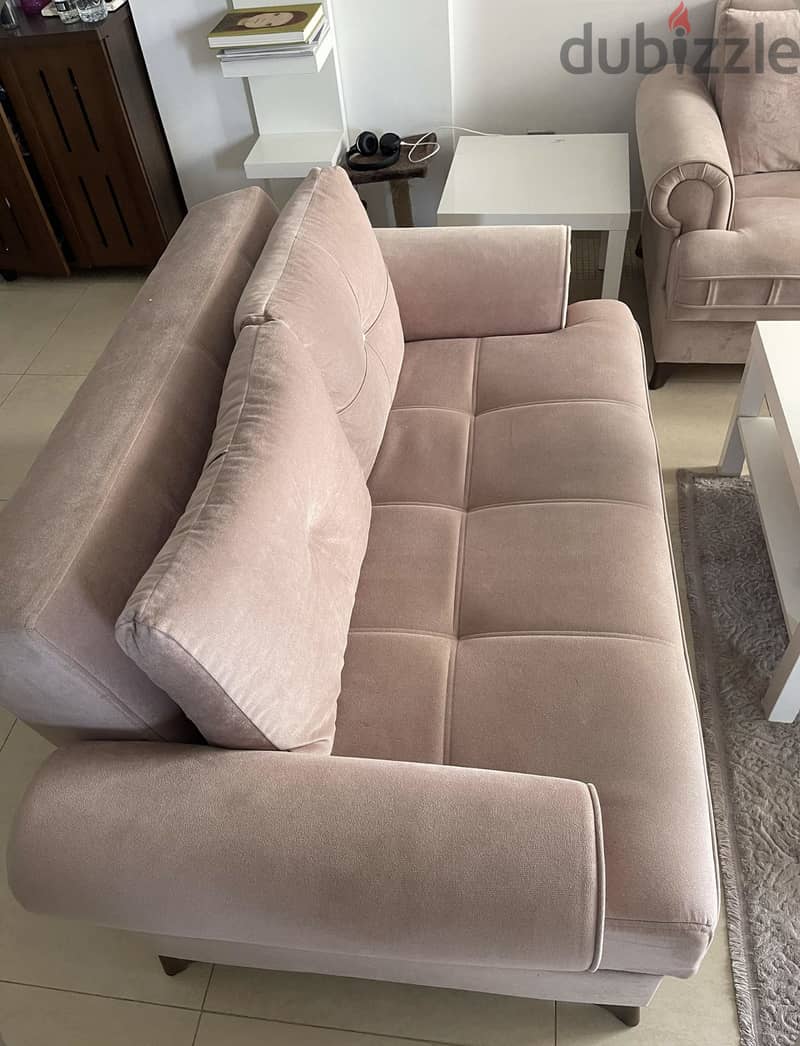 Sofa with chair for sale 2