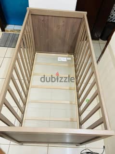 Baby bed Cot, Mattress, TAN, 60x120 cm ikea