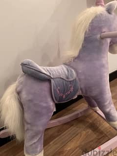 Purple Kids Unicorn Rocker (WITH HORSE SOUND)
