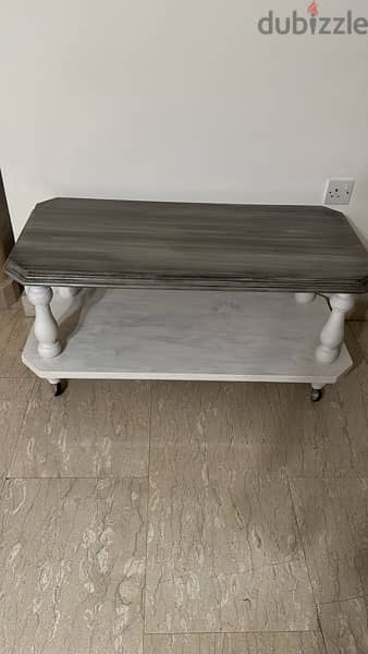 Wooden coffee Table in Grey Colour 1