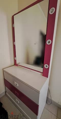 SINGLE BED - DRESSING TABLE - SIDE UNIT