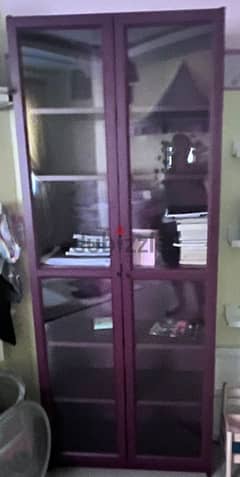 IKEA Bookcase with Glass Door