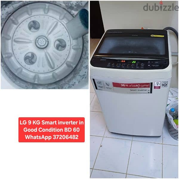 Samsung washing machine and other items for sale with Delivery 15