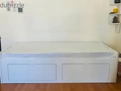 Single bed with storage & Mattress