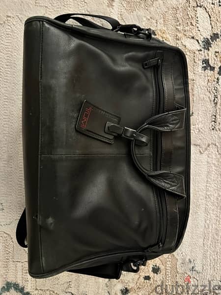 TUMI - Alpha - Leather brief case / laptop bag 3