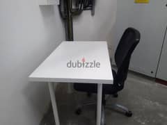 desktop and chair