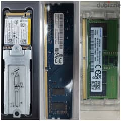 BRAND NEW SSD AND RAM FOR SALE. M. 2 Nvme//512GB/DDR4/// 8GB, 4GB