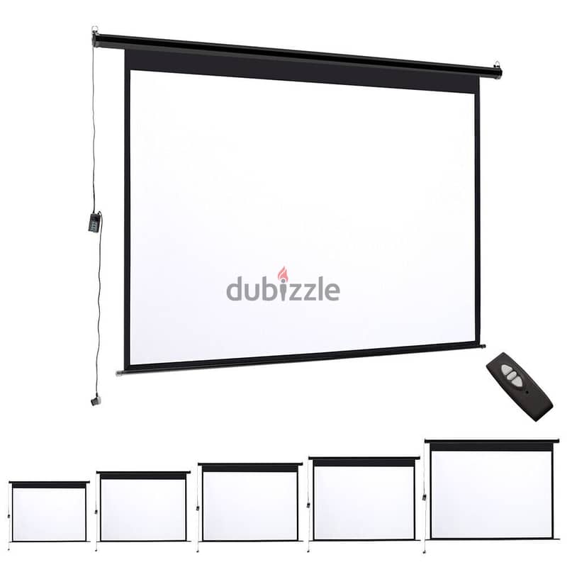 New Projector Screen 60",100",120" & 150" Tripod Stand & Wall Mounted 4