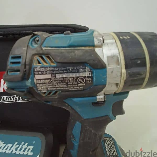 Used Makita Cordless Brushless Hammer Drill & Impact Driver 7