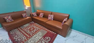 L Shap sofa with carpet