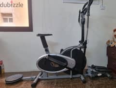 Exercise Bike with Twister & Stepper