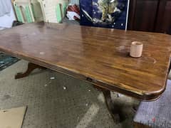 Dining table large wooden. No chairs 0