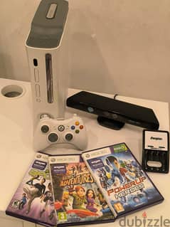 Xbox 360 with kinect(camera) and its games