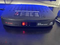 Airtel Receiver + dish antenna + Remote