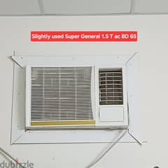 Slightly used super General 1.5 ton and other acss 4 sale with fixing