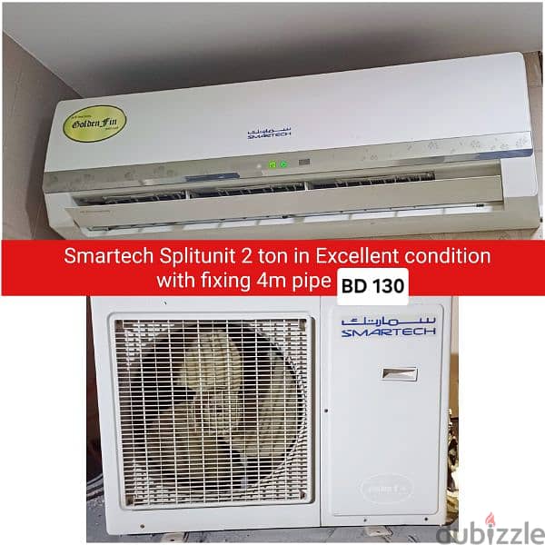york 1.5 ton split ac and other acss for sale with fixing 4