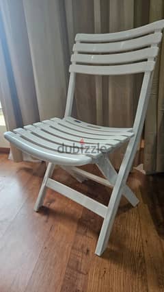 Cosmoplast Plastic Folding Chair - White