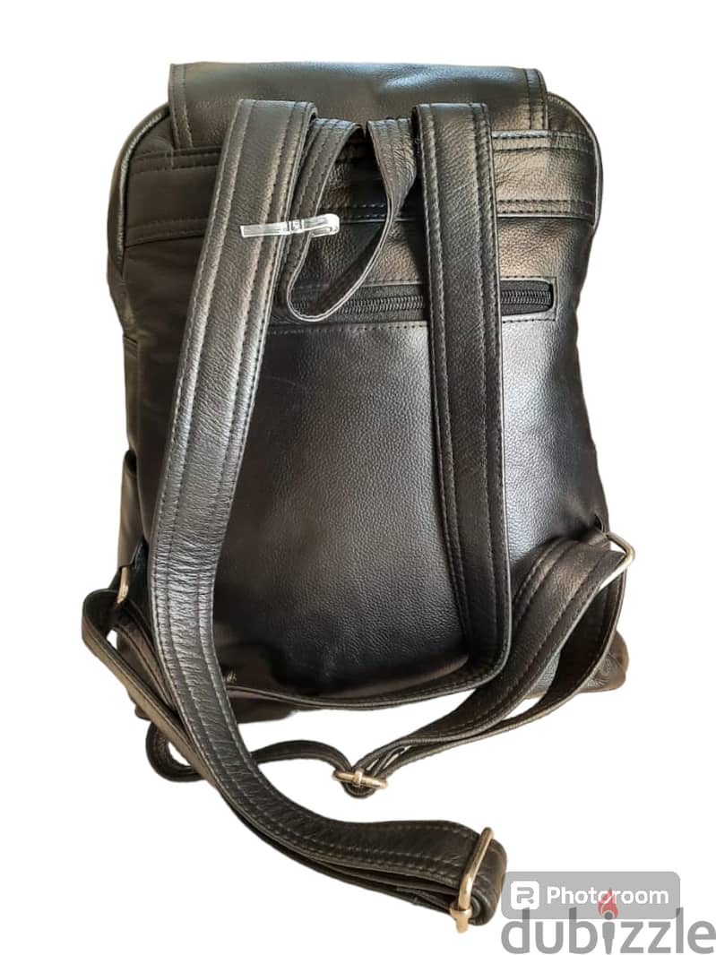 Genuine leather backpack bag 3