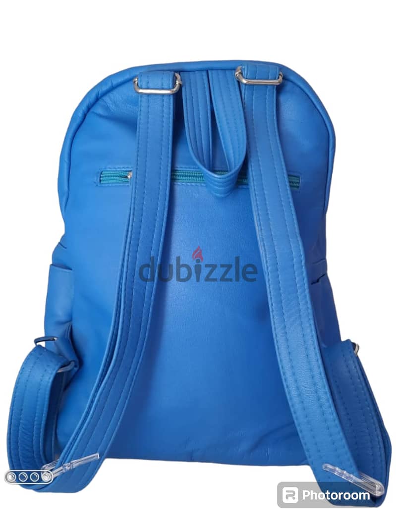 Genuine leather backpack bag 4