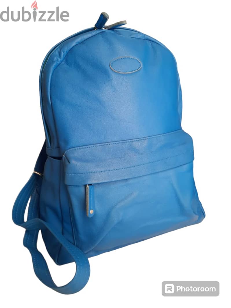 Genuine leather backpack bag 5