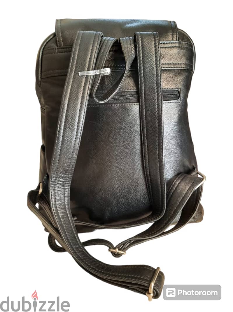 Genuine leather backpack bag 7