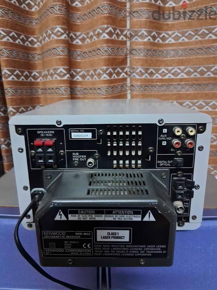 Kenwood Cd/cassette, mini hifi stereo, 60watts, with original remote 4