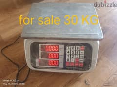 digital weight scale 30 KG water proof condition good