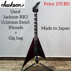 Used Jackson RR3 Crimson Swirl Rhoads+Gig bag 0