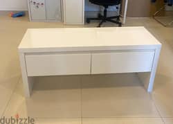 White table with 2 drawers BD 24