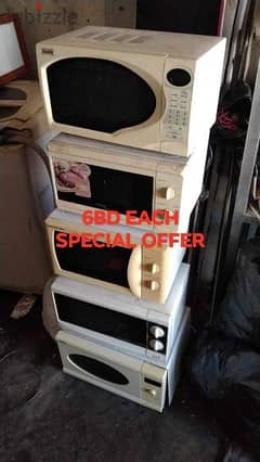 SPECIAL OFFER MICROWAVE WORKING PERFECTLY AND CLEAN EACH 6BD FIX PRICE