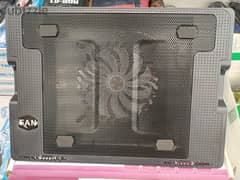 I am sale laptop stand with cooling fan led light brand new