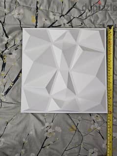 10 peices 3d wall panel (white)