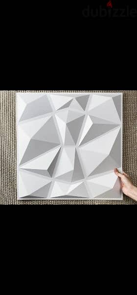10 peices 3d wall panel (white) 1