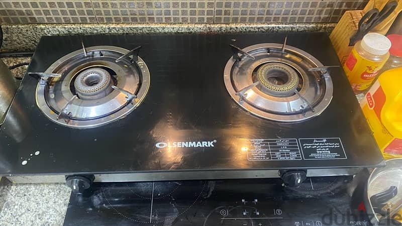 gas stove with 2 5kg cylinder 25bhd. 1