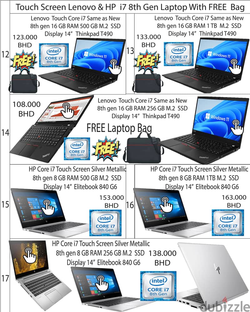 DELL,Lenovo,HP, Acer Core i7,i5 8th,7th Gen Laptop In affordable Price 2